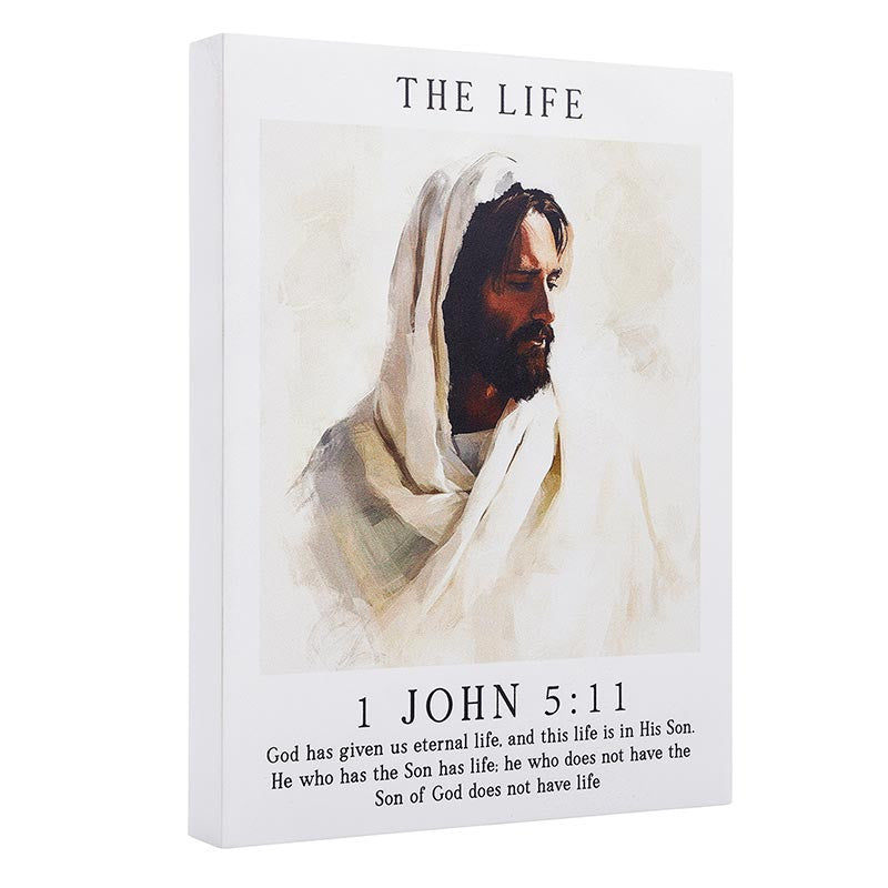 The Way, Truth, Life Easel Block - 1 John 5:11
