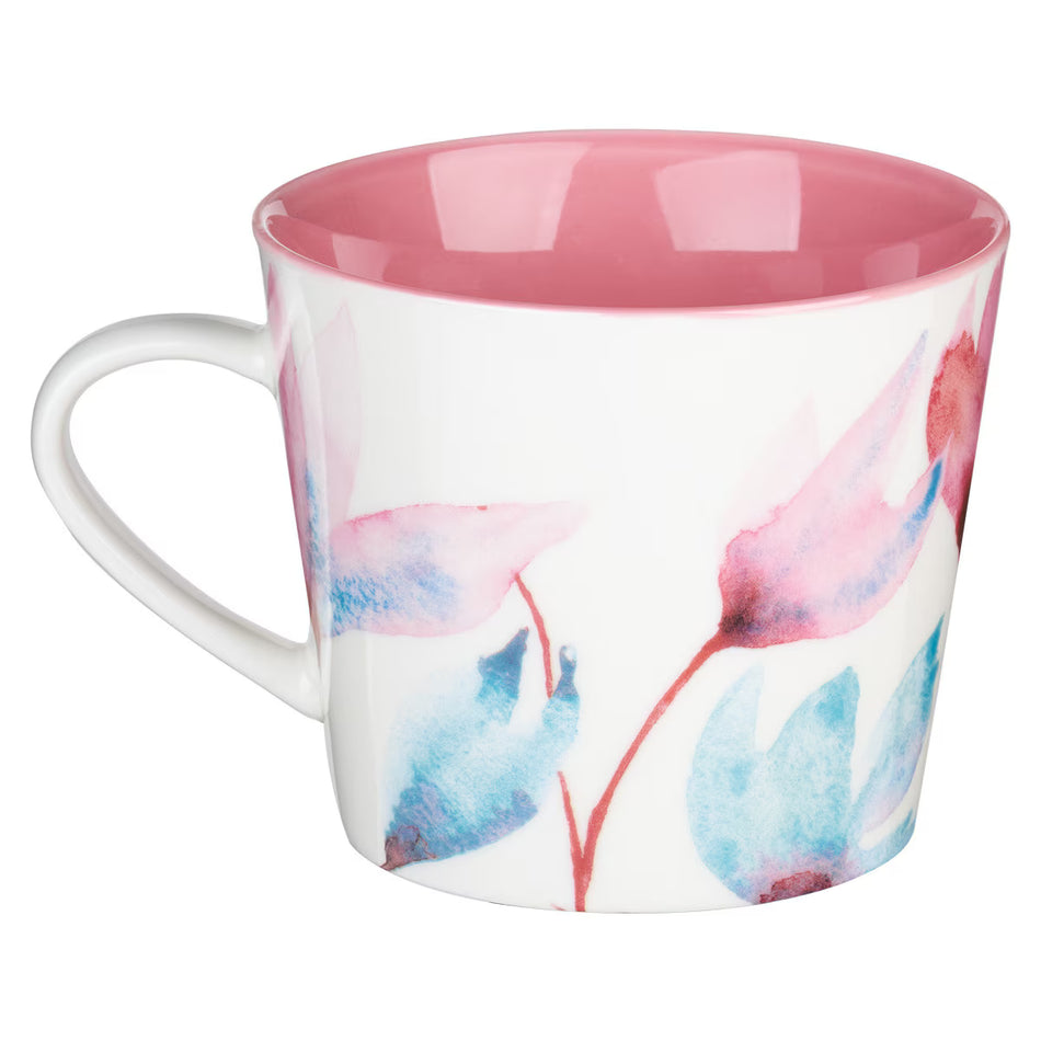 Make Every Day Count Pink Petals Ceramic Coffee Mug