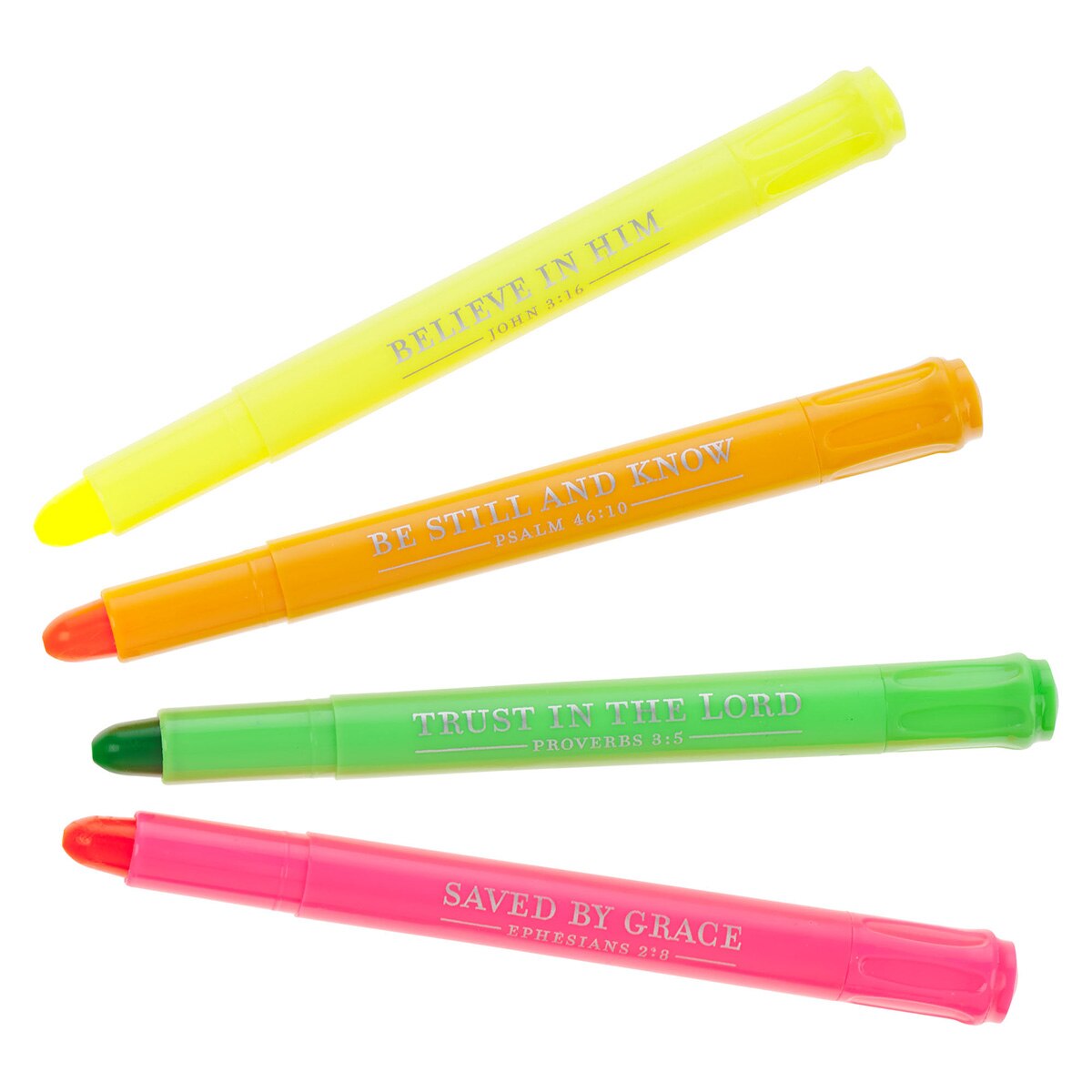 Twist and Glide 4 Piece Highlighter Set by Christian Art Gifts, product view 5
