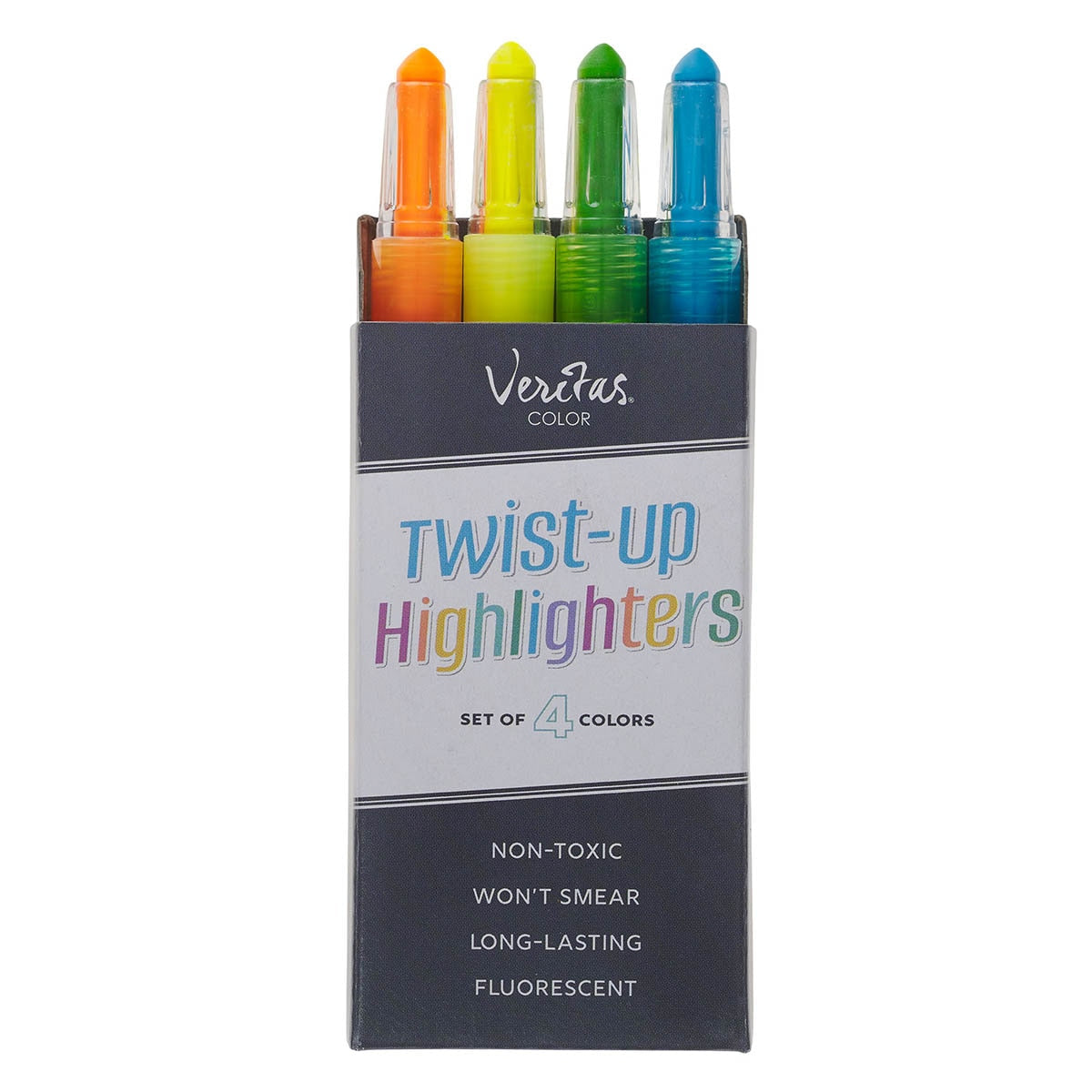 Veritas Twist-Up Highlighters 4-piece Set by Christian Art Gifts