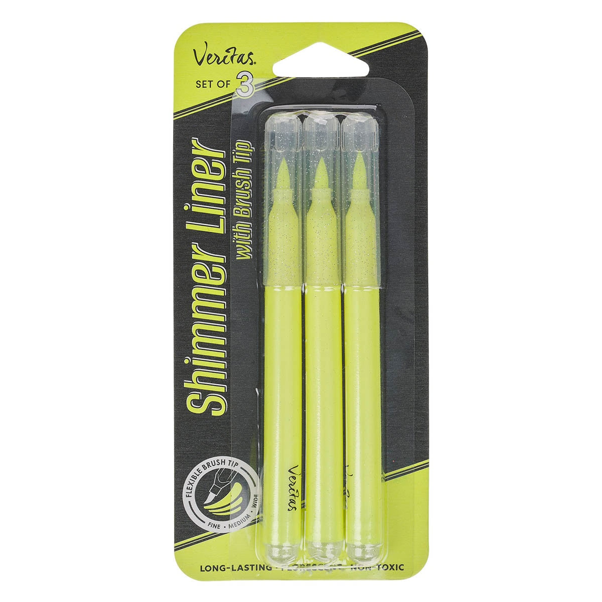 Veritas Shimmer Liner with Brush Tip 3-Piece Set by Christian Art Gifts