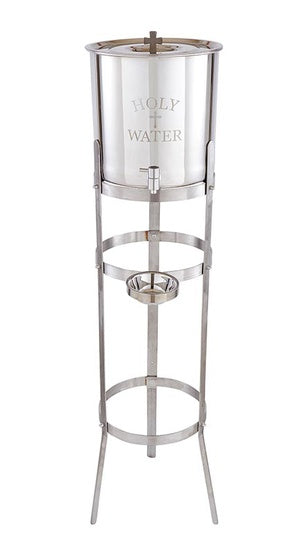 Sudbury Brass 5-gallon Holy Water Receptacle with Stand