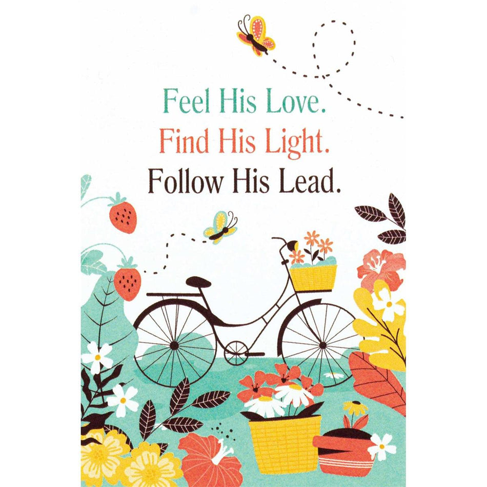 Feel His Love Light Follow Lead Spring Scene 3 x 2 Paper Itty Bitty Bookmark by Dicksons