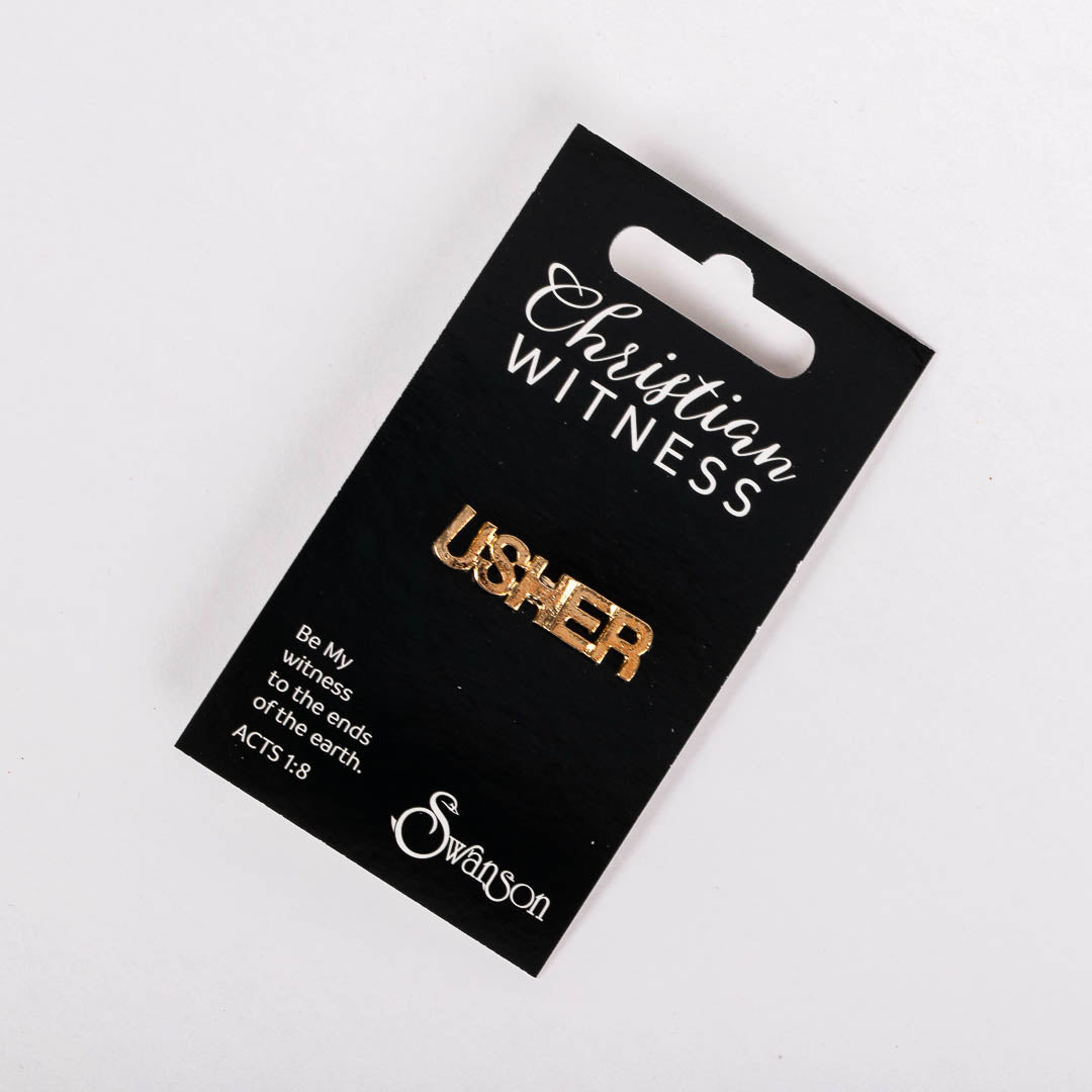 LAPEL PIN USHER GOLD PK6
