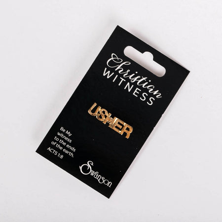 LAPEL PIN USHER GOLD PK6