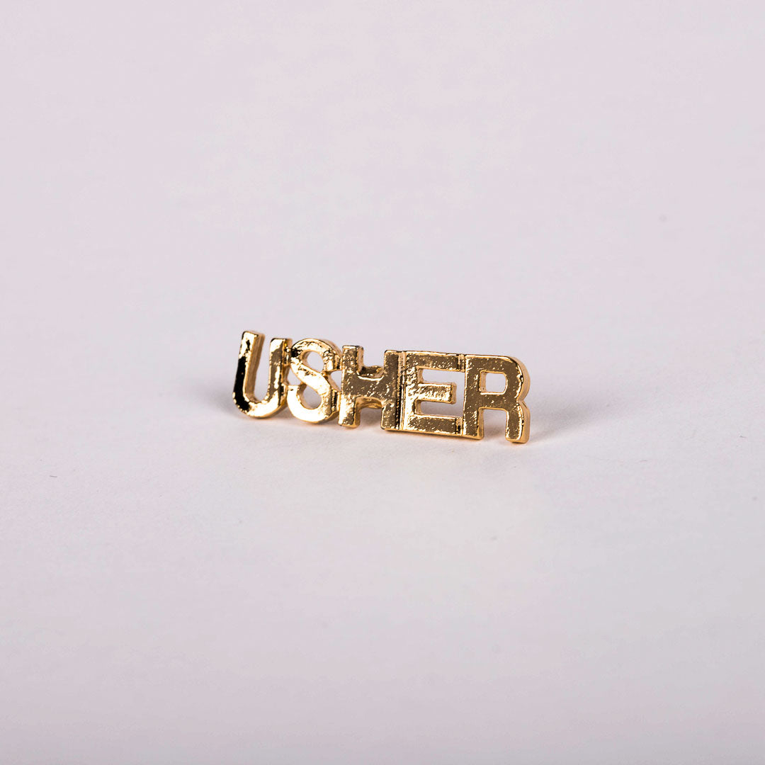 LAPEL PIN USHER GOLD PK6