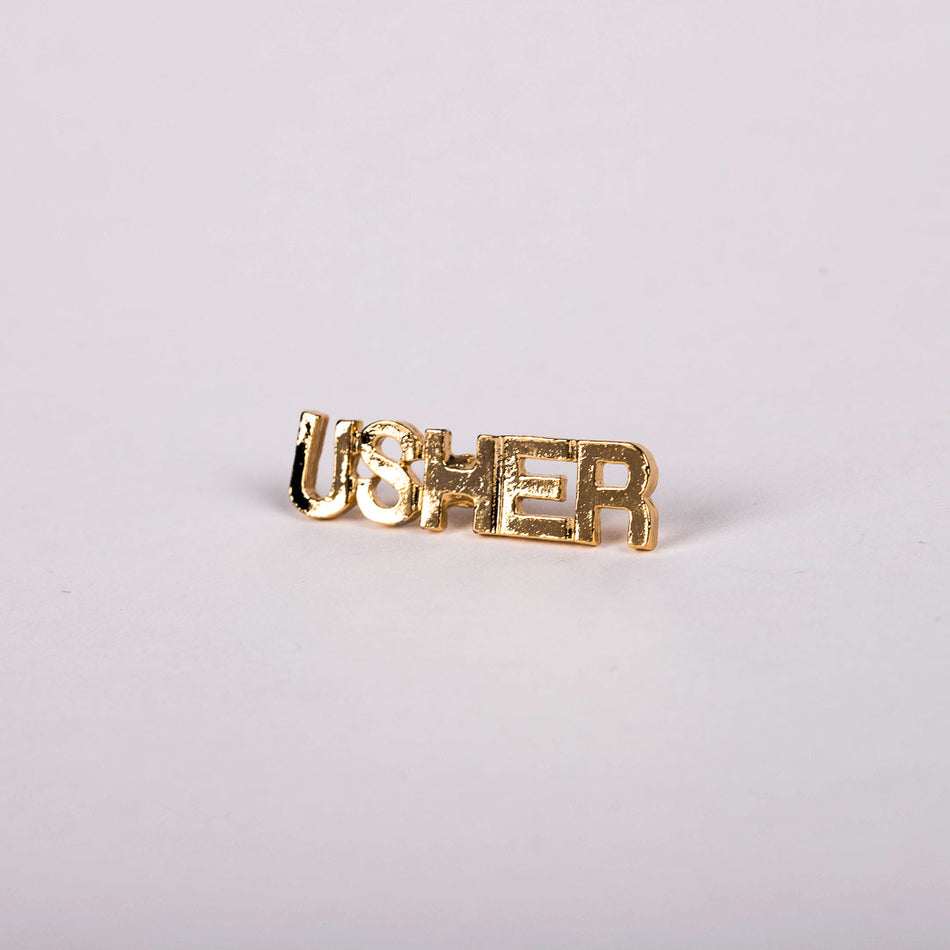 LAPEL PIN USHER GOLD PK6