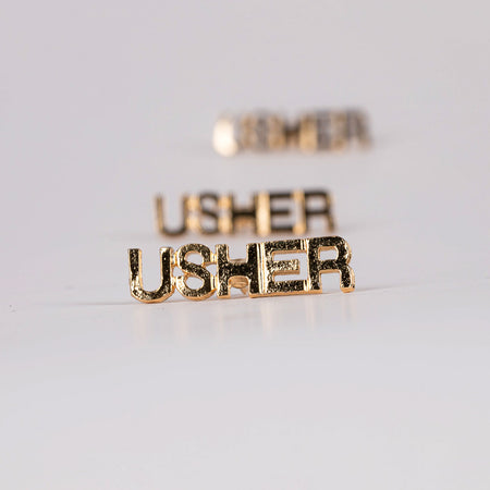 LAPEL PIN USHER GOLD PK6