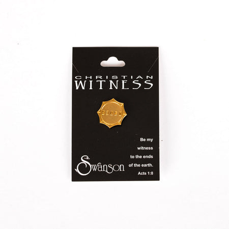 LAPEL PIN USHER SUN SHAPE GOLD PK6