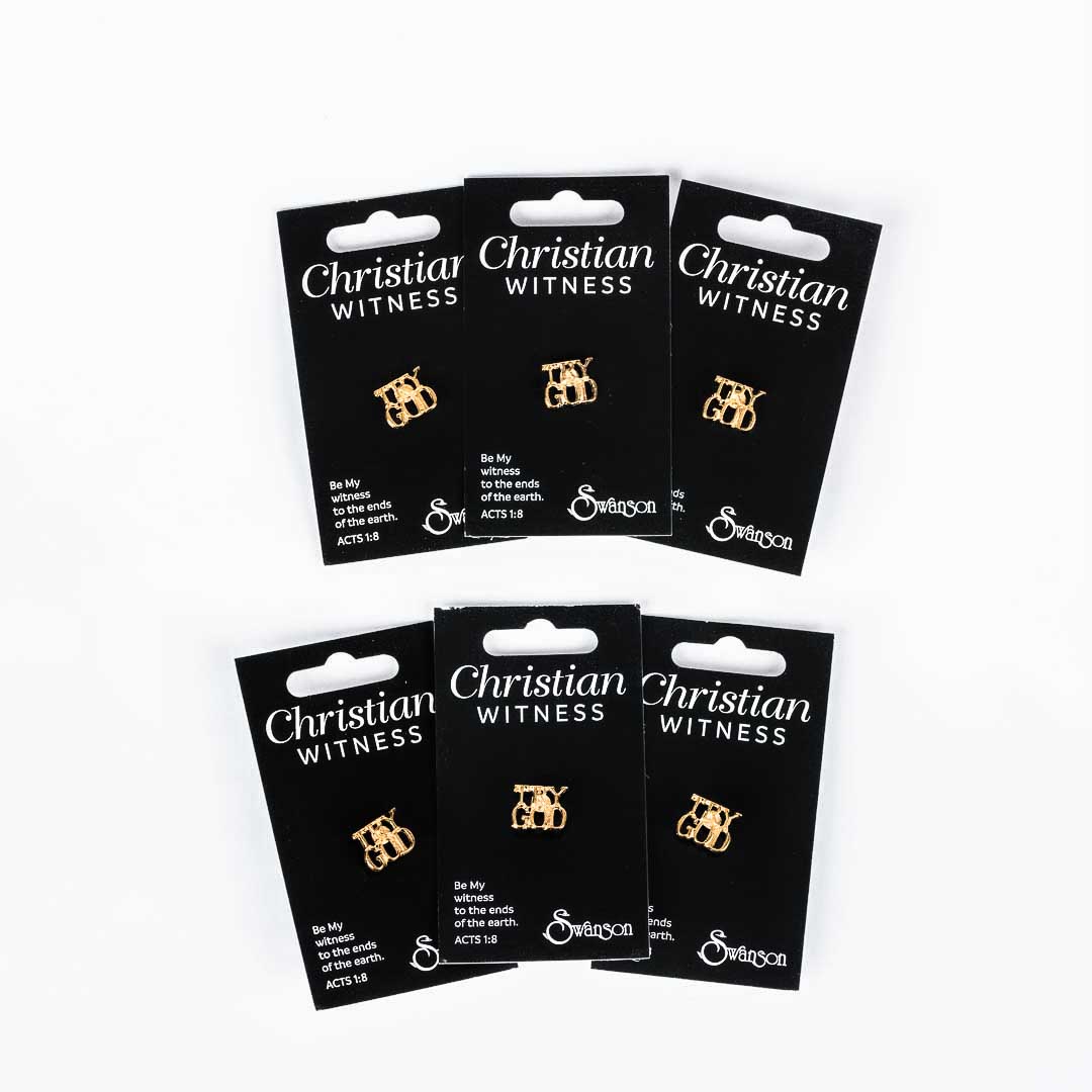 LAPEL PIN TRY GOD GOLD PK6