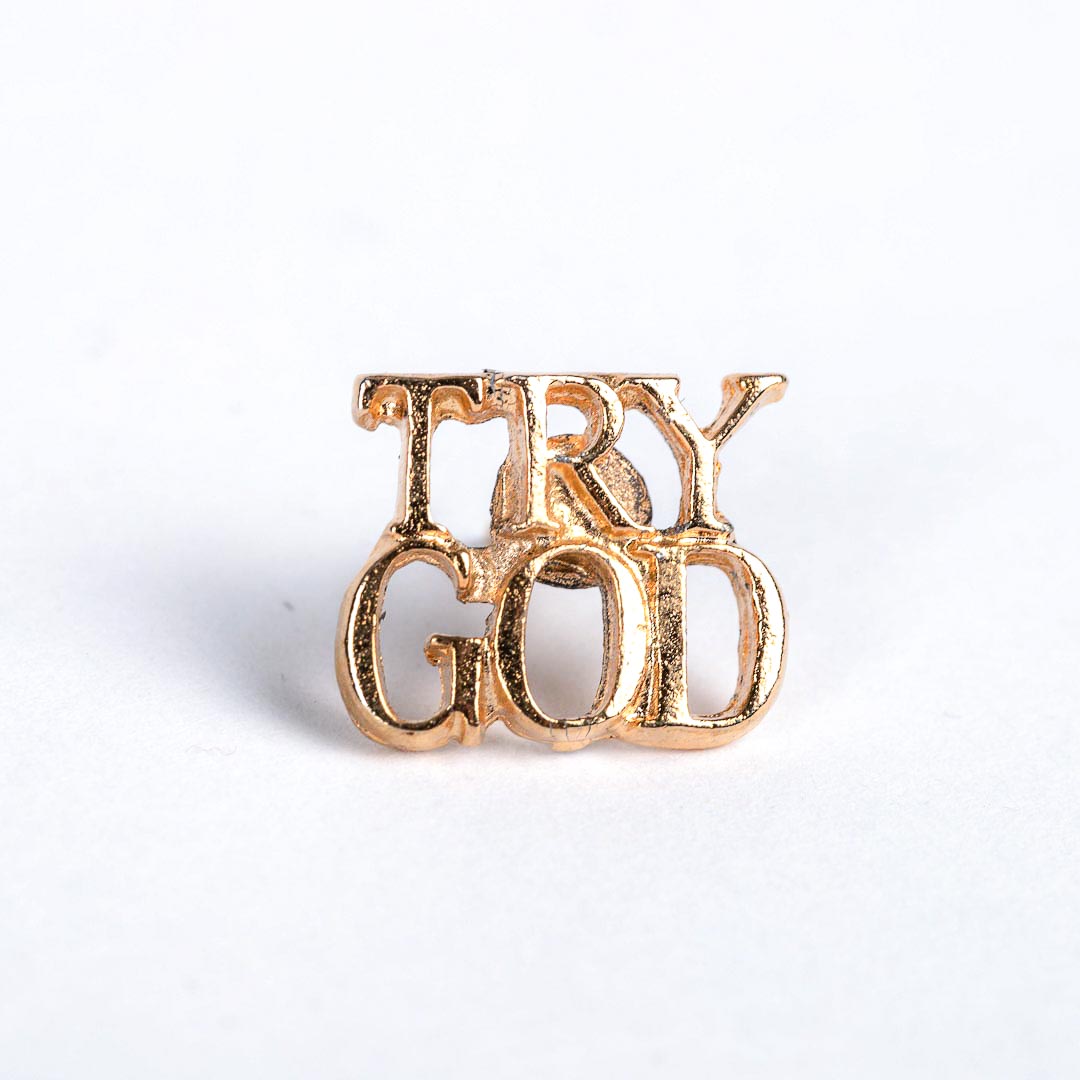 LAPEL PIN TRY GOD GOLD PK6