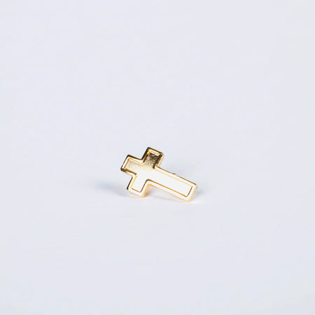LAPEL PIN CROSS GOLD PK6