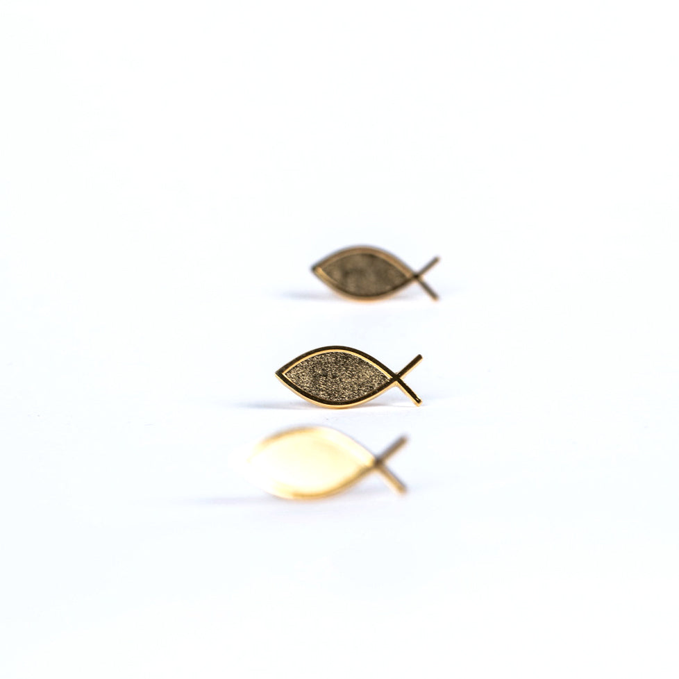 LAPEL PIN CHRISTIAN FISH GOLD PK6