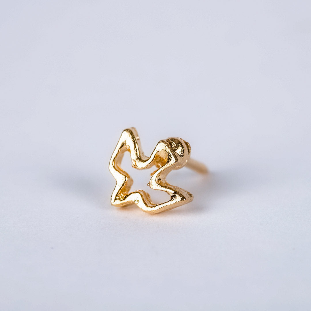 OPEN DOVE LAPEL GOLD PIN SM PK6