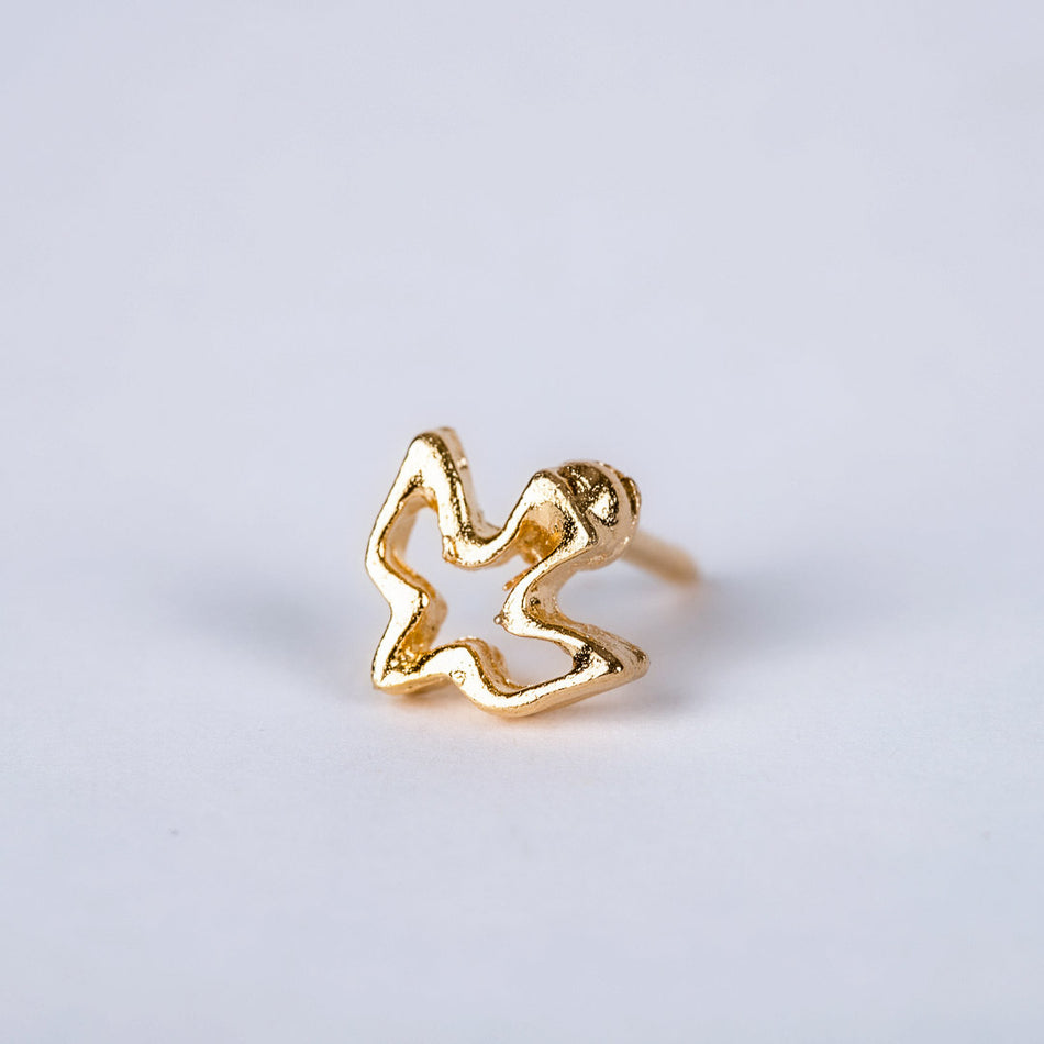 OPEN DOVE LAPEL GOLD PIN SM PK6