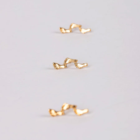 LAPEL PIN FOOTPRINTS GOLD PK6