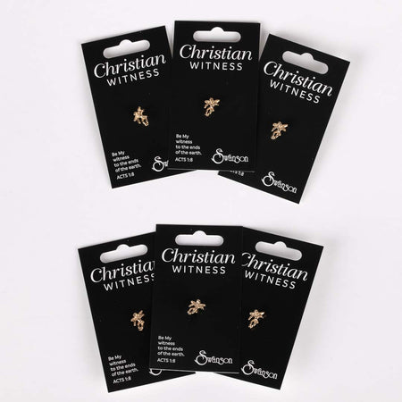 LAPEL PIN ANGEL GOLD PK6