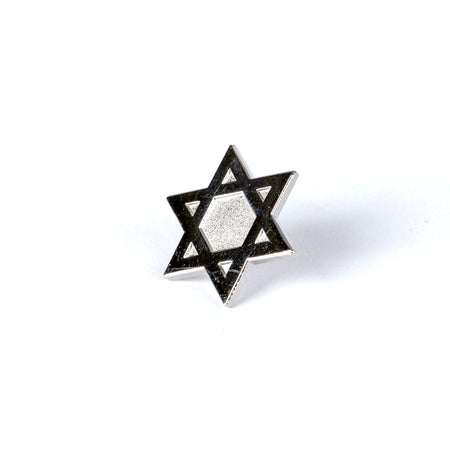 LAPEL PIN STAR OF DAVID SILVER PK6