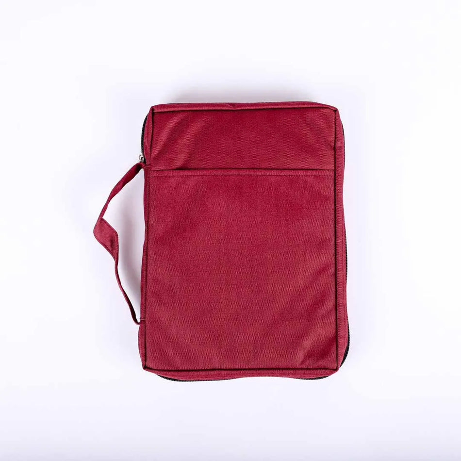 Bible Cover Canvas Burgundy Plain – Extra Large