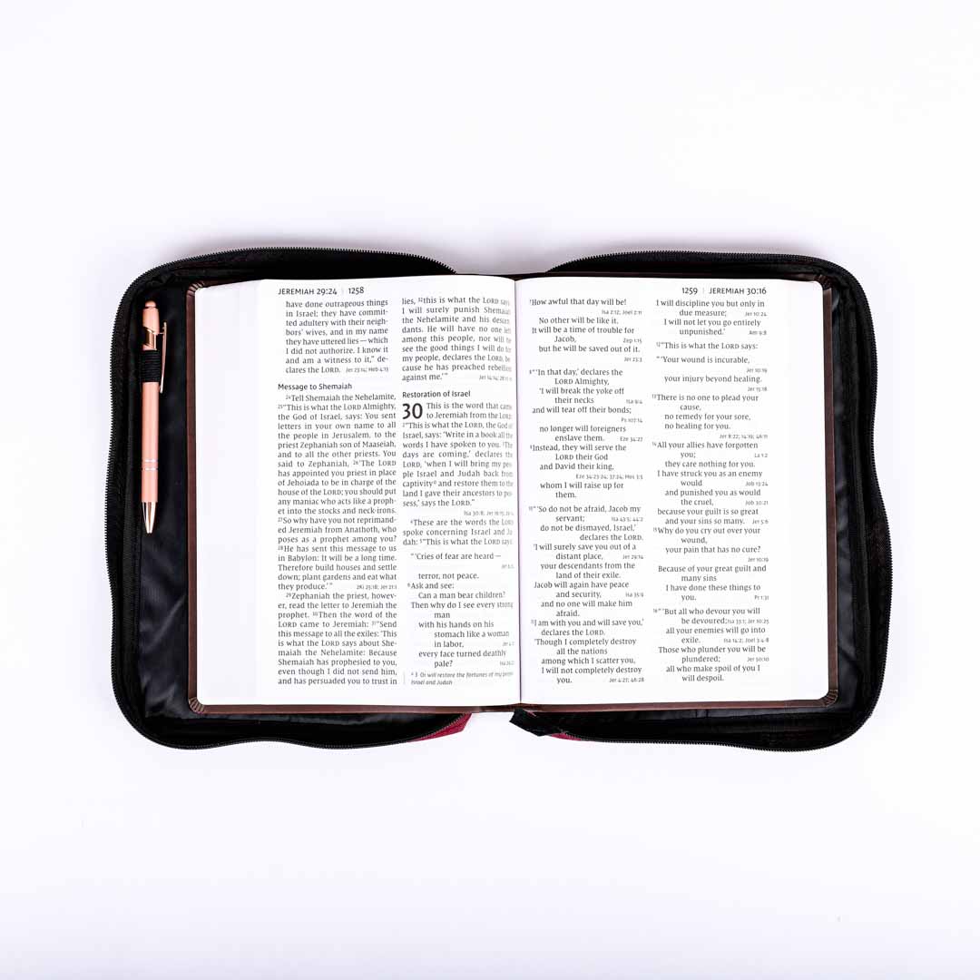 BIBLE COVER CANVAS BURGUNDY PLAIN XL
