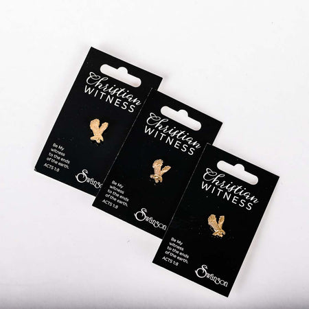 LAPEL PIN AMERICAN EAGLE GOLD  PK6