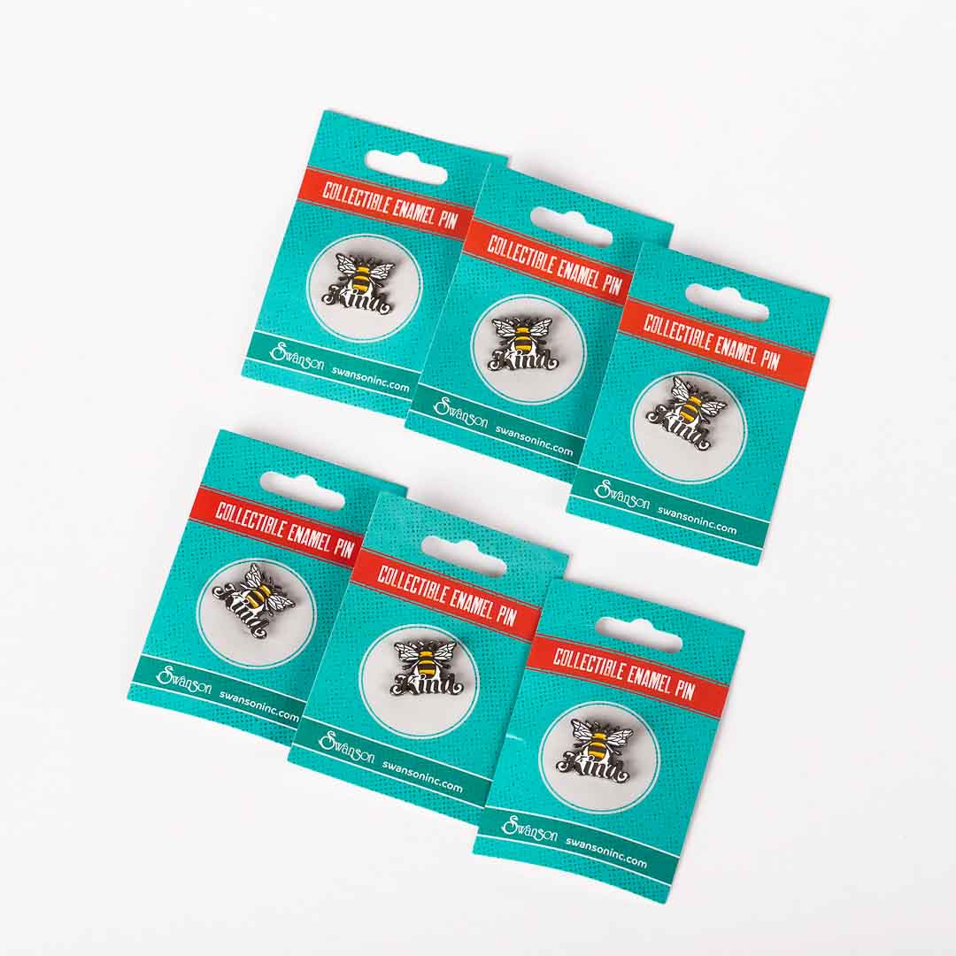 LAPEL PIN BEE KIND PK6