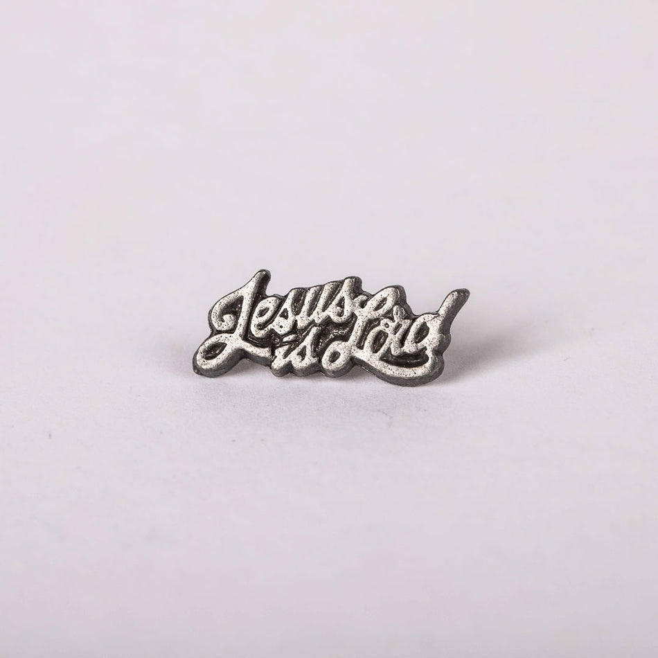 LAPEL PIN JESUS IS LORD PEWTER PK6