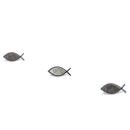 LAPEL PIN CHRISTIAN FISH SILVER PK6