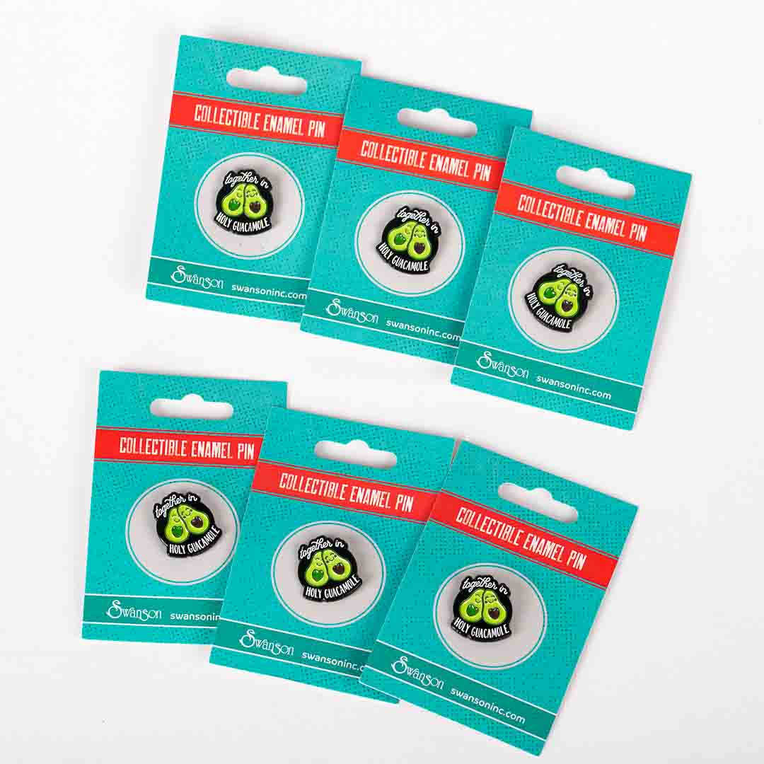 LAPEL PIN TOGETHER IN HOLY GUACAMOLE PK6