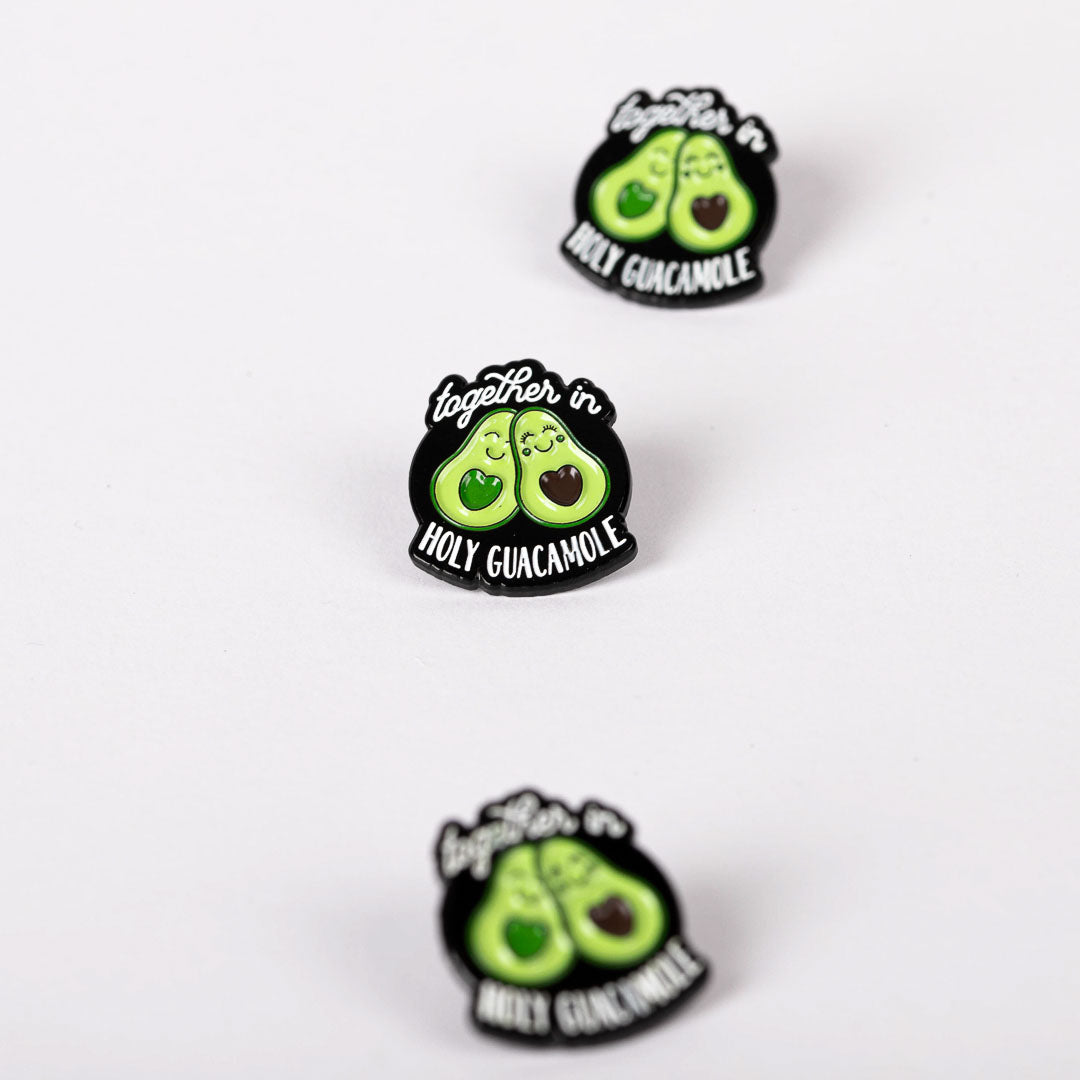 LAPEL PIN TOGETHER IN HOLY GUACAMOLE PK6
