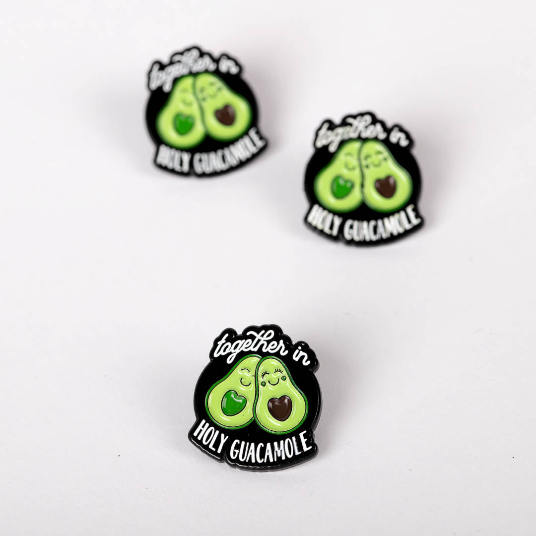LAPEL PIN TOGETHER IN HOLY GUACAMOLE PK6