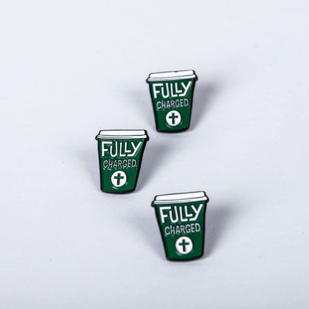 LAPEL PIN FULLY CHARGED PK6