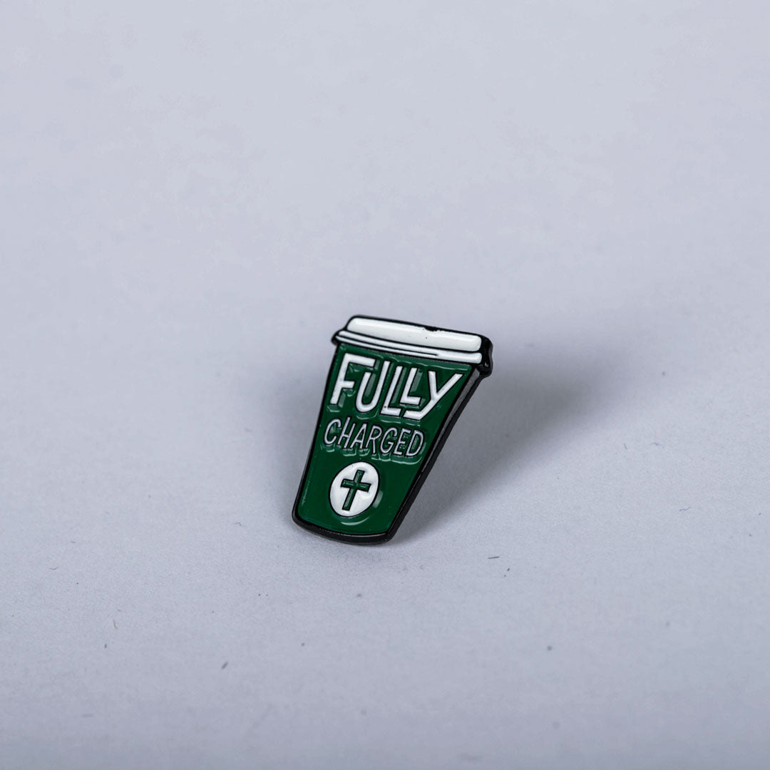 LAPEL PIN FULLY CHARGED PK6
