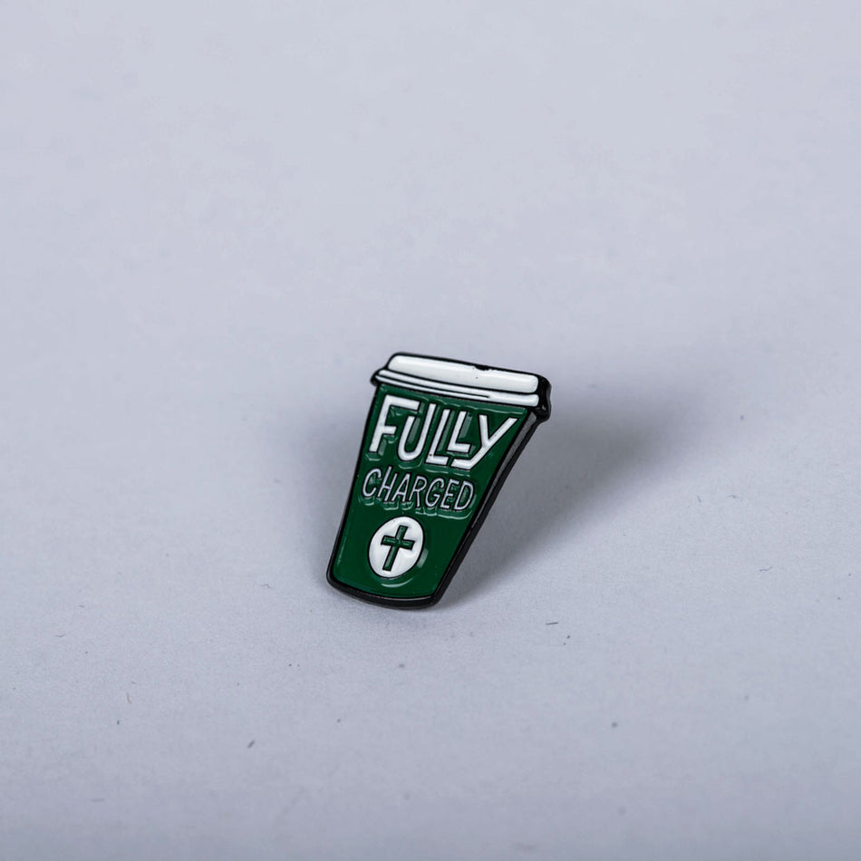 LAPEL PIN FULLY CHARGED PK6