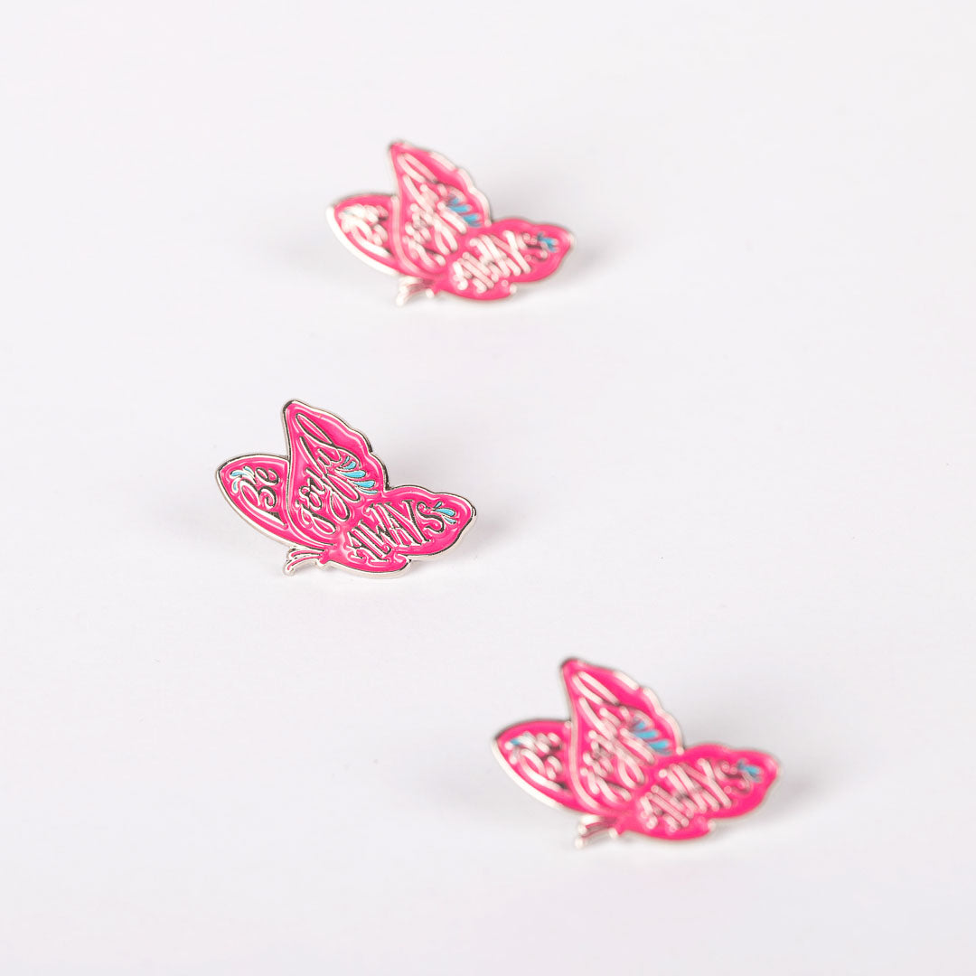 LAPEL PIN BE JOYFUL ALWAYS PK6