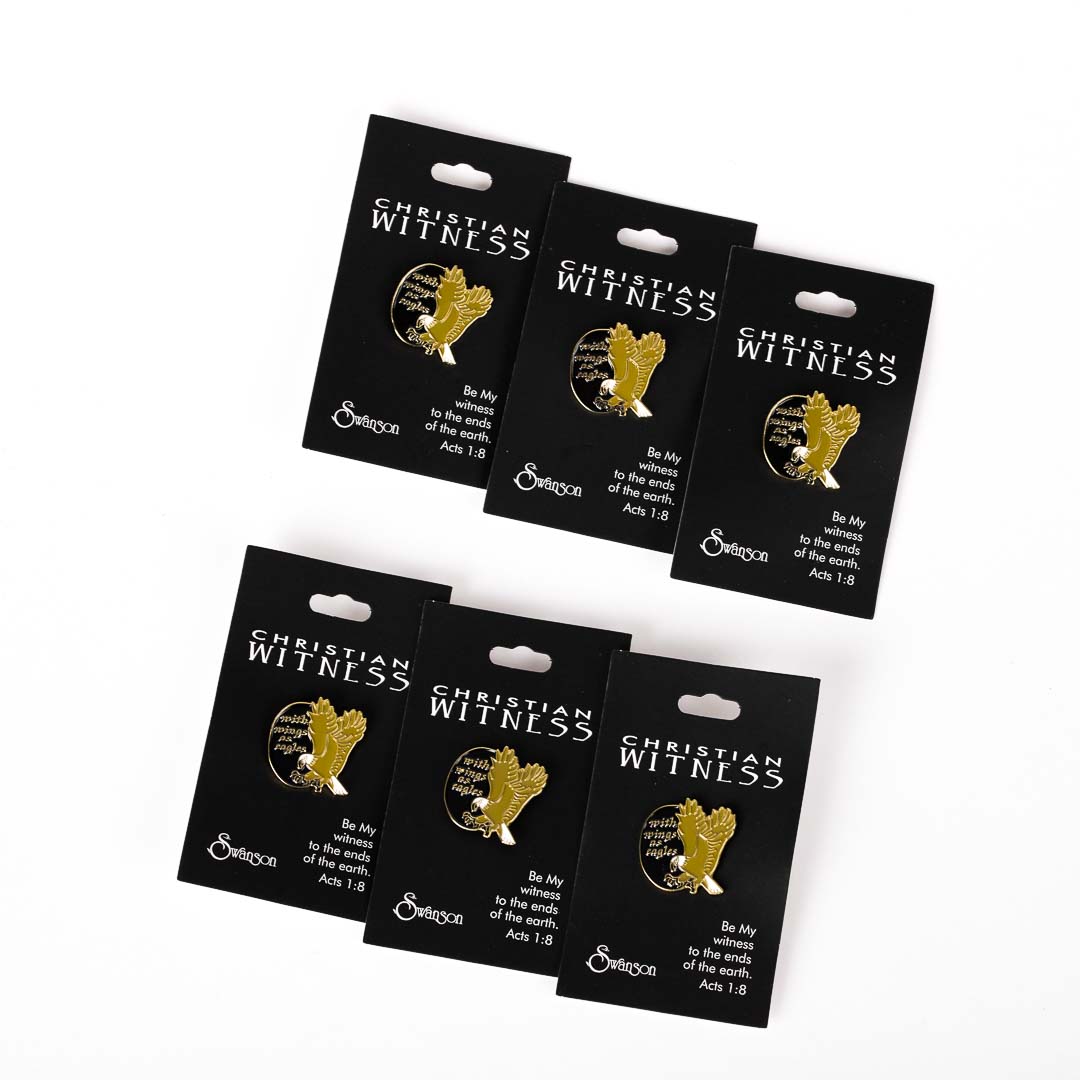 LAPEL PIN WINGS AS EAGLES PK6
