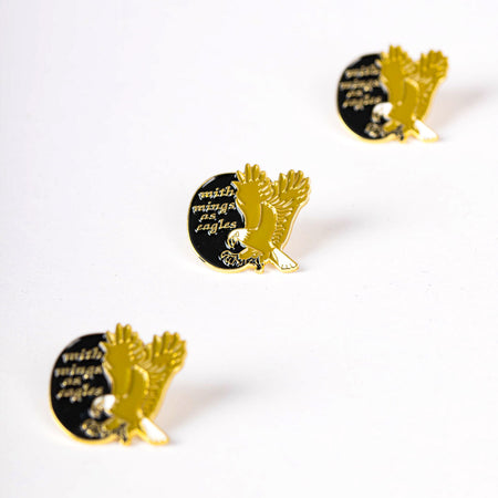 LAPEL PIN WINGS AS EAGLES PK6