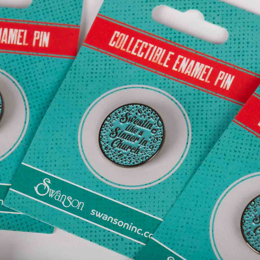 LAPEL PIN SWEATIN' LIKE A SINNER PK6