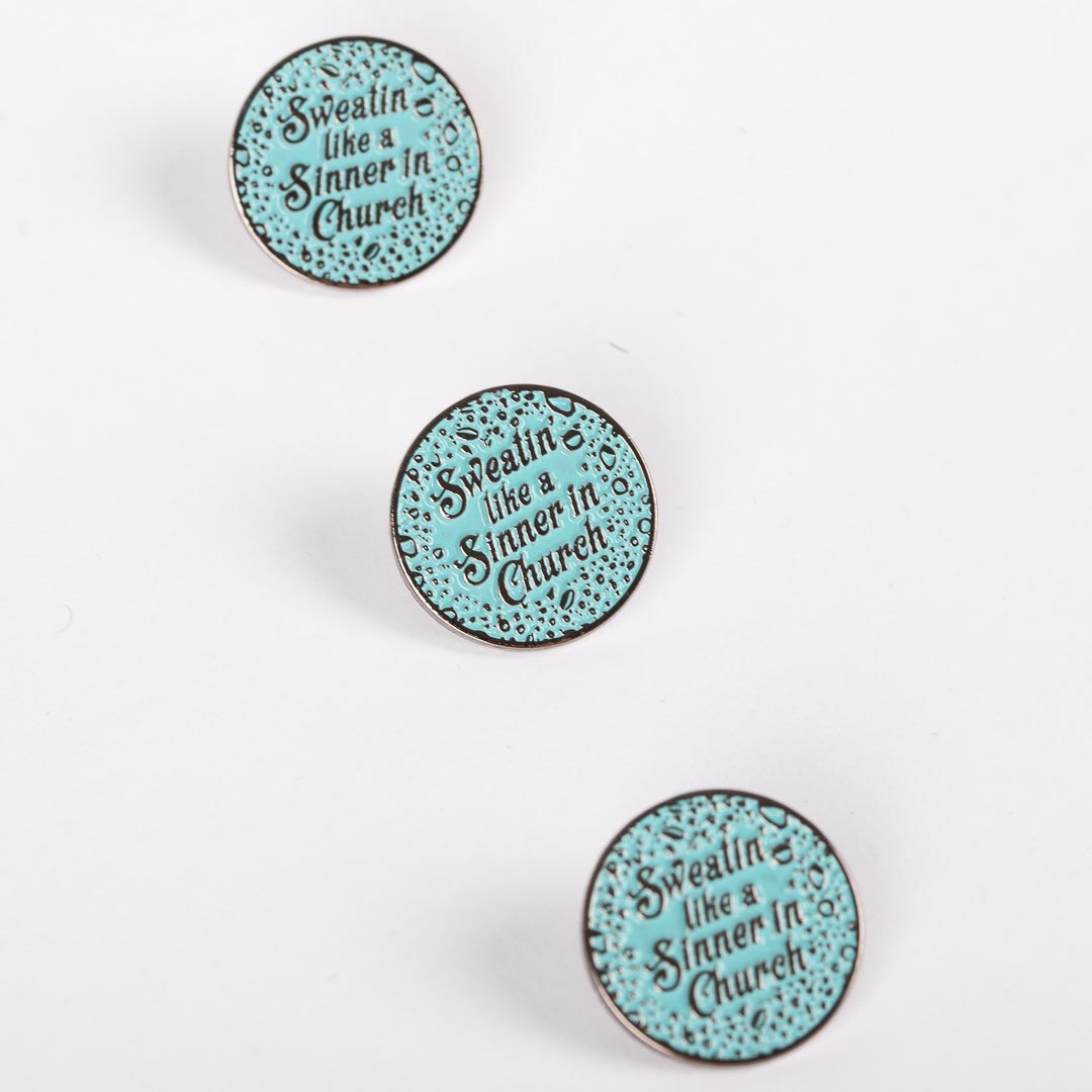 LAPEL PIN SWEATIN' LIKE A SINNER PK6