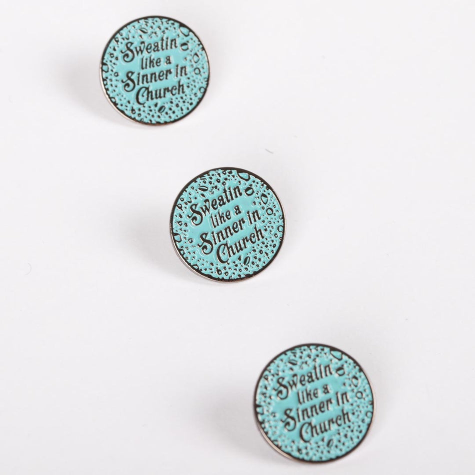 LAPEL PIN SWEATIN' LIKE A SINNER PK6