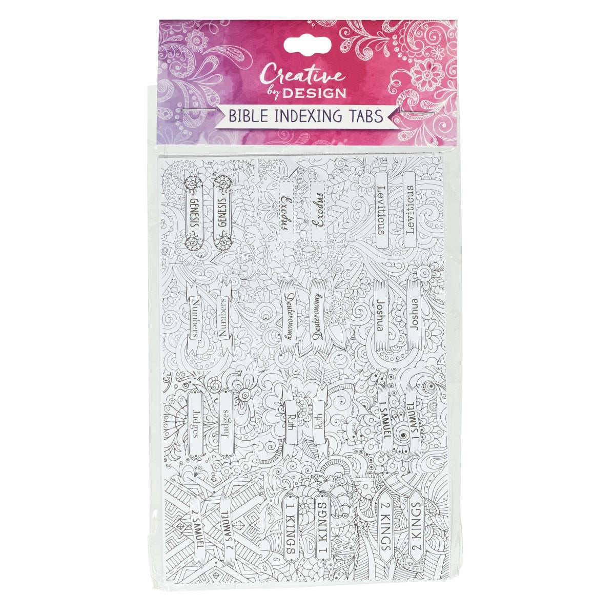 Peel-and-Stick Coloring Bible Index Tabs by Christian Art Gifts