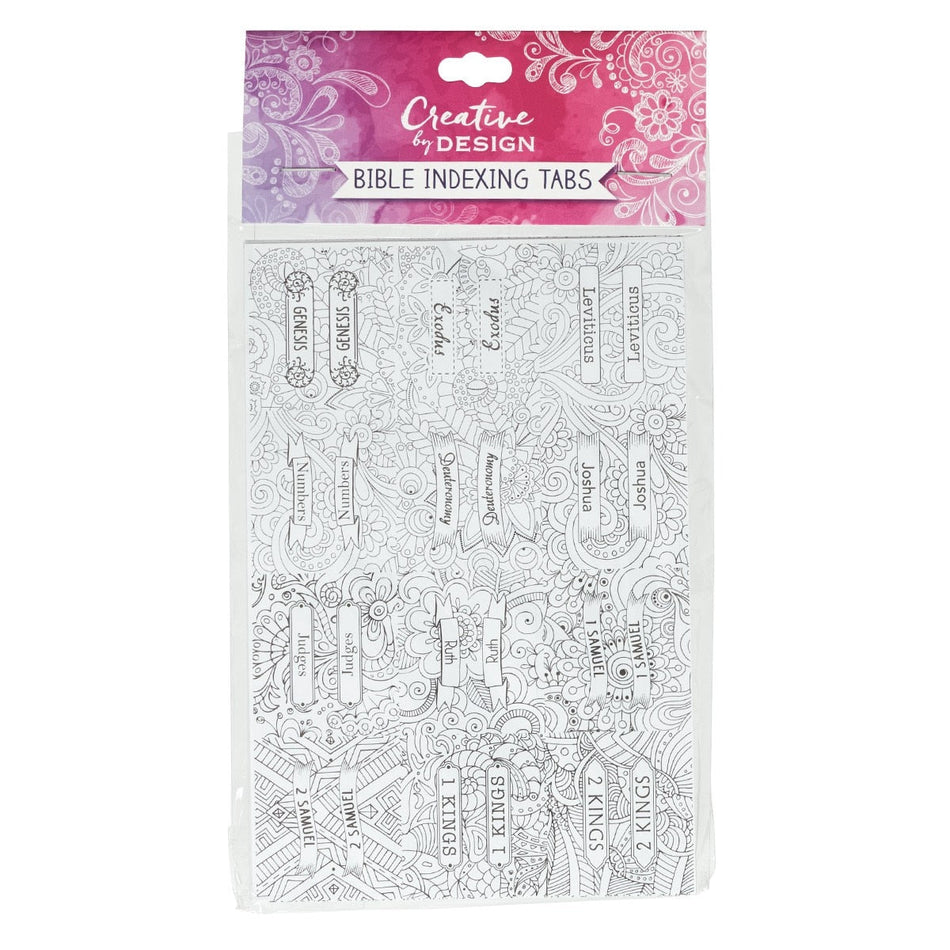 Peel-and-Stick Coloring Bible Index Tabs by Christian Art Gifts