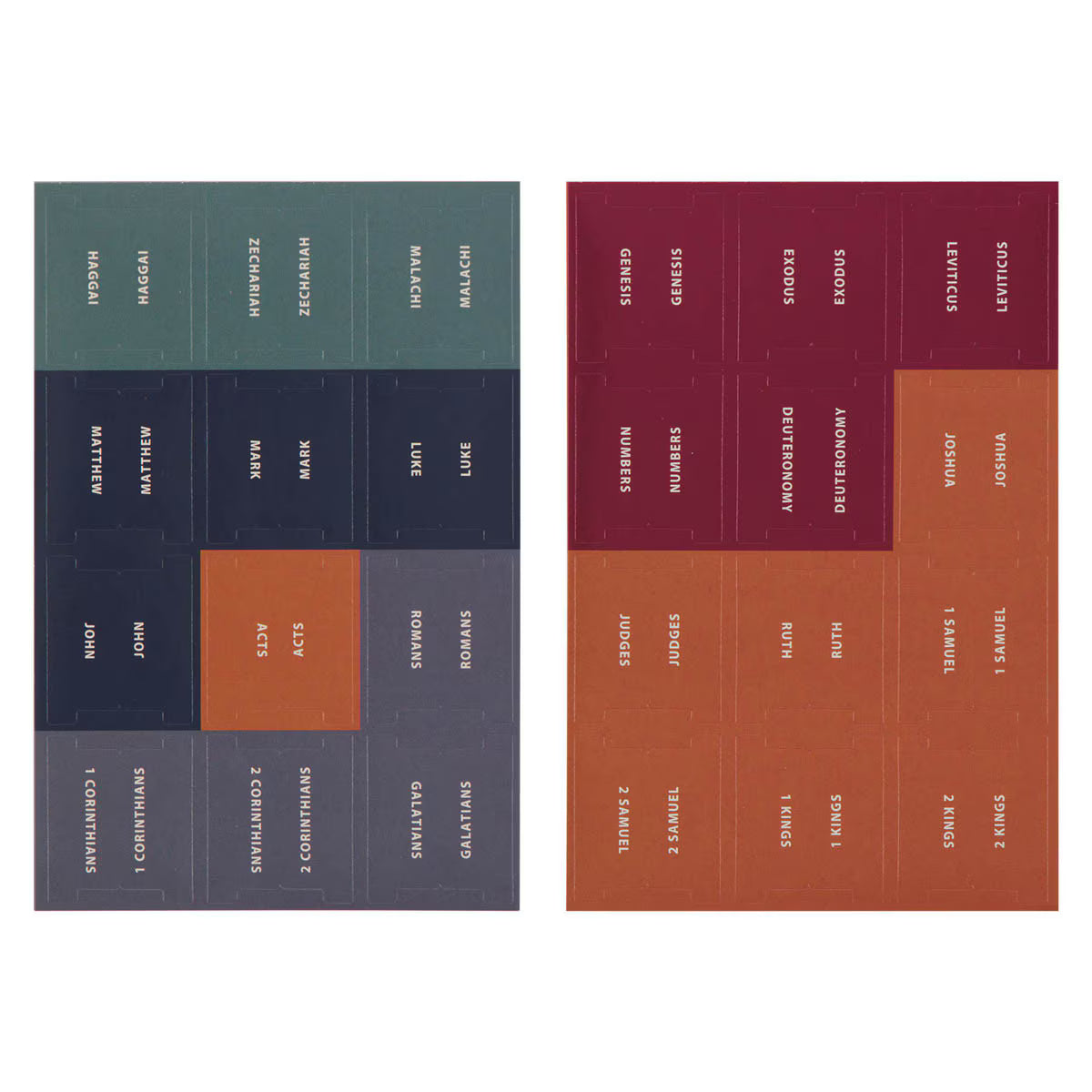 Color-coded Bible Indexing Tabs by Christian Art Gifts