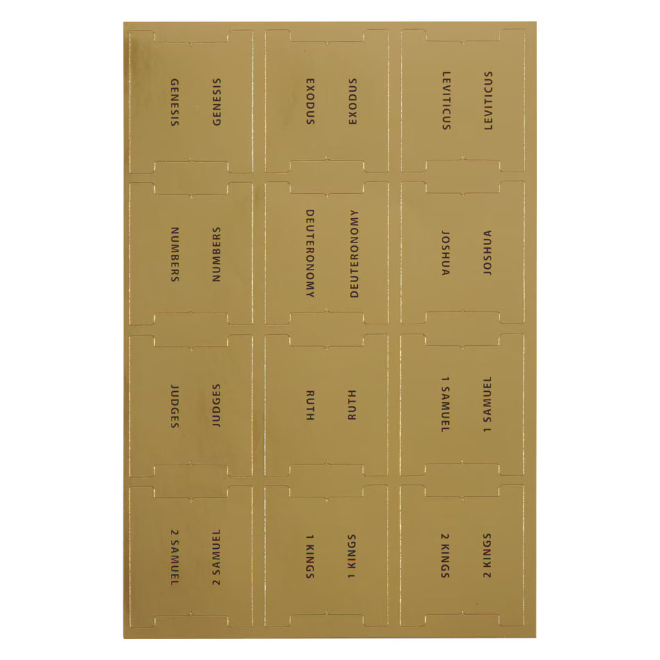 Bible Indexing Tabs for Gold Gilt-edged Bibles