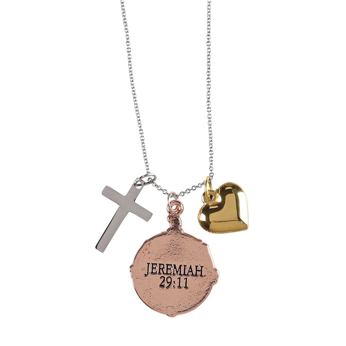 Necklace Compass Heart Grad 20L Chain by Dicksons