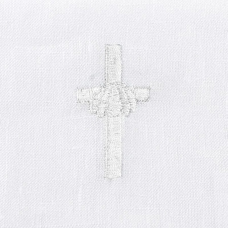 Embroidered Cross & Shell Baptismal Napkins - Pack of 4 by Christian Brands, product view 3