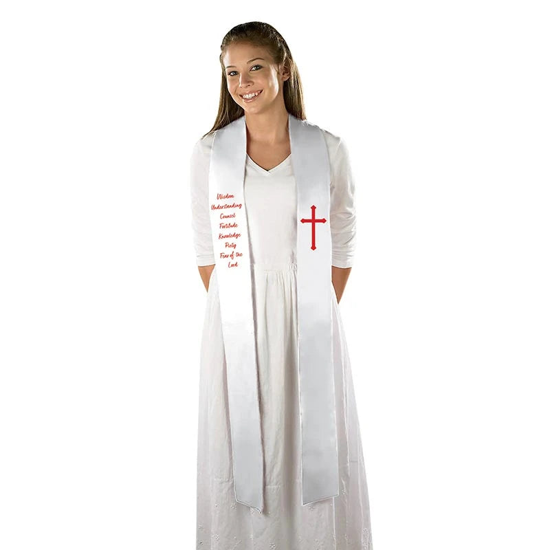 Gifts of the Holy Spirit Confirmation Stole by Christian Brands, product view 2