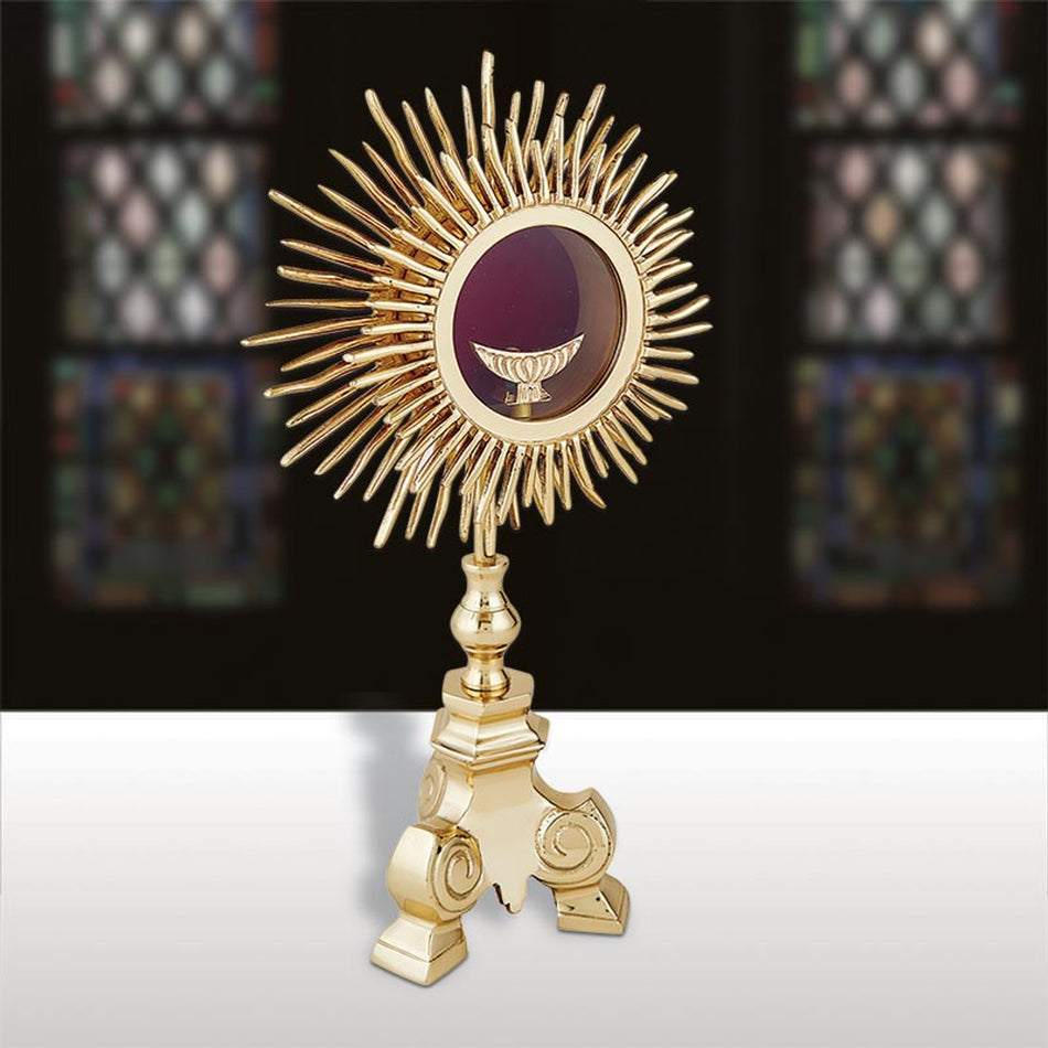 Monstrance with Gold Plated Luna