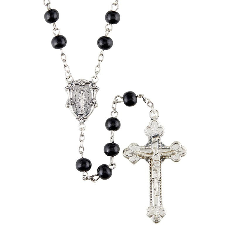 Men's Rosary - Black Wood
