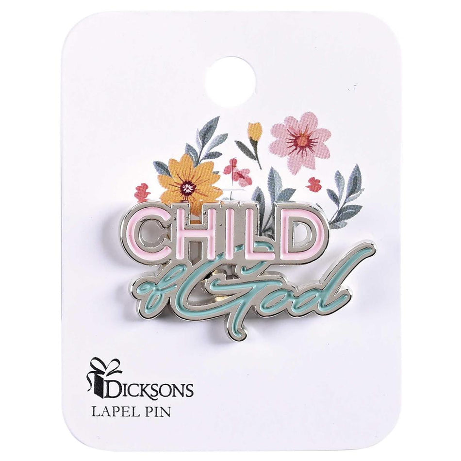 Lapel Pin Child Of God Floral Girl by Dicksons, product view 2